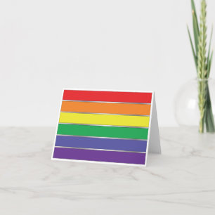Cartão orgulho gay Rainbow Flag Cores