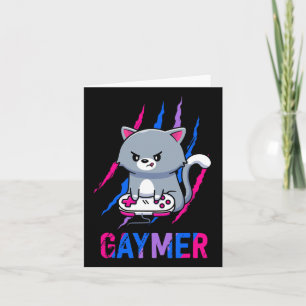 Cartão Orgulho Geek Gaymer Lgbt Presente para Amantes de 