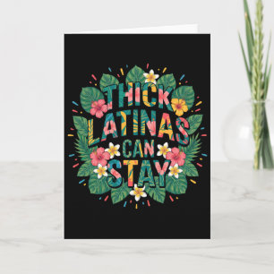 Cartão Orgulho Latino Engraçado Gordas Latinas Podem Fica