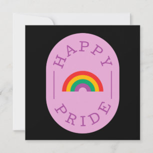 Cartão Orgulho LGBT. Feliz orgulho. Amor gay.  