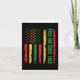 Cartão Orgulho Negro de Bandeira do 1865 Afri