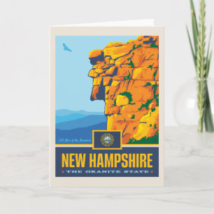 Cartão Orgulho New Hampshire do estado