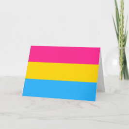 Cartão Orgulho Pansexual (Bandeira Pan)