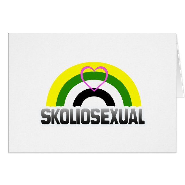 Cartão Orgulho Skoliossexual (Frente Horizontal)