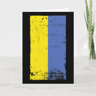 Cartão Orgulho Ucraniano Viagem Férias Bandeira da Ucrâni