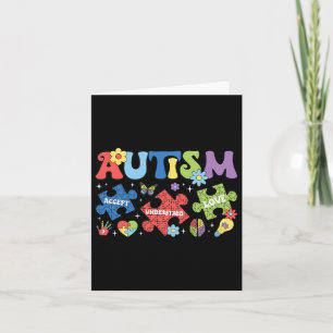 Cartão Orgulhosa Autismo Mãe Autismo Sensibilização Cor