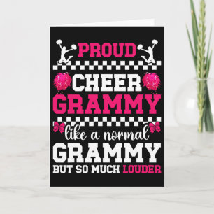 Cartão Orgulhosa Cheer Grammy Cheerleader Grammy Cheerlea