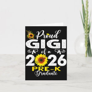 Cartão Orgulhosa gigi de 2026 pré-k graduada dia das mães