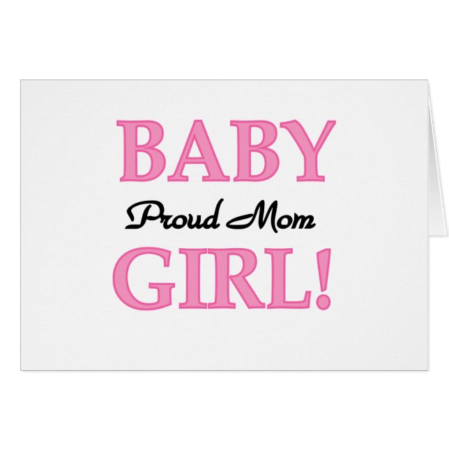 Cartão Orgulhosa Mãe, Camisetas e presentes (Frente Horizontal)