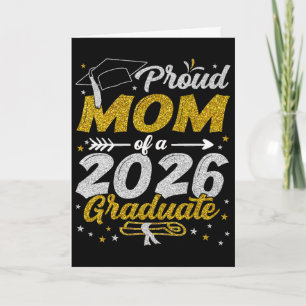 Cartão Orgulhosa Mãe De Um Graduando Da Turma De 2026 Gra