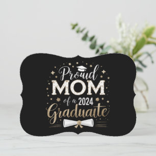 Cartão Orgulhosa Mãe de um Veterano da Turma de Graduados