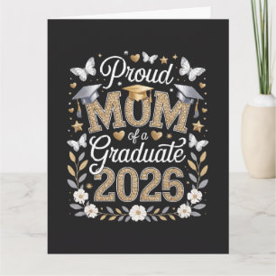 Cartão Orgulhosa mãe de uma graduada de 2026