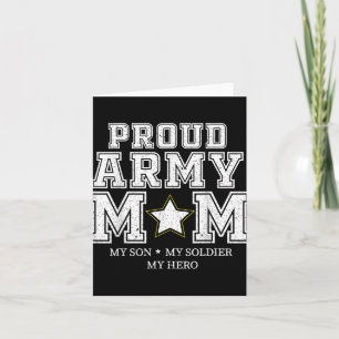 Cartão Orgulhosa Mãe do Exército Meu Filho, Meu Soldado, 
