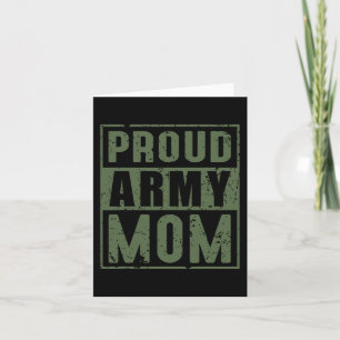 Cartão Orgulhosa Mãe do Exército Veterana Militar America