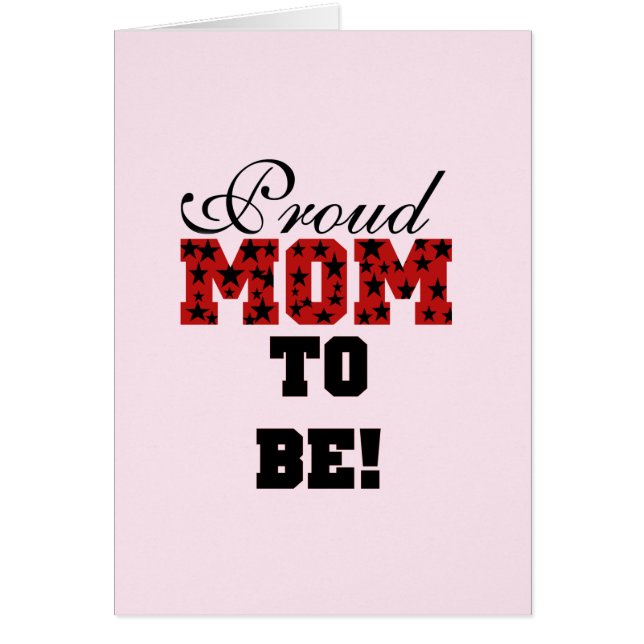 Cartão Orgulhosa mãe por ser Camiseta e presente (Frente)