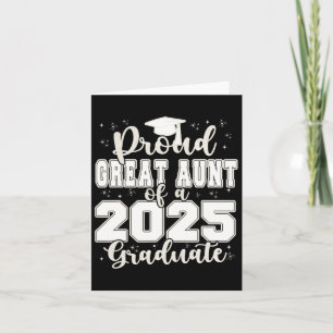 Cartão Orgulhosa Tia Avó de um Graduado de 2025 Baile de