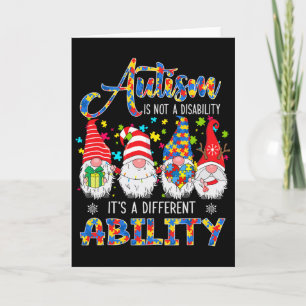 Cartão Orgulhoso Autismo É Uma Habilidade Diferente Três 