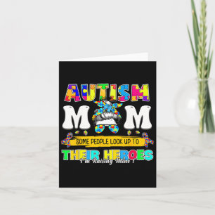 Cartão Orgulhoso Autismo Mãe Algumas Pessoas Olham Para O