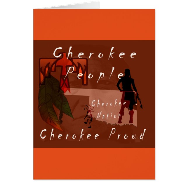 Cartão orgulhoso cherokee (Frente)