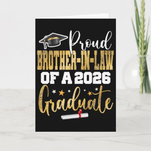 Cartão Orgulhoso Cunhado De Um Graduando Da Cl 2026 25 Gr
