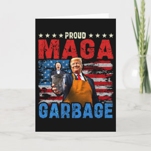Cartão Orgulhoso Mega Lixo Apoiador Trump Vance