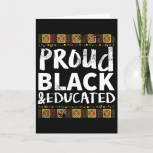 Cartão Orgulhoso Negro E Educado - Mês da História Negra