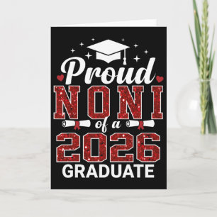 Cartão Orgulhoso Noni De Um Ano De Graduação De Formatura