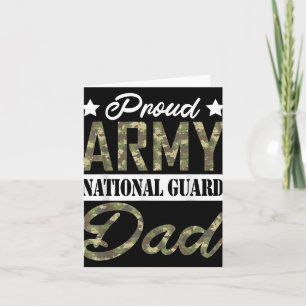 Cartão Orgulhoso Pai da Guarda Nacional do Exército Famíl