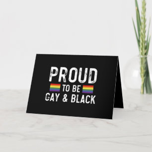 Cartão Orgulhoso por Ser Gay e Mês do Orgulho Negro 2025