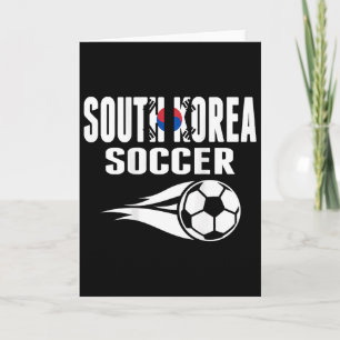 Cartão Orgulhosos Fãs de Futebol da Coreia do Sul Camisa