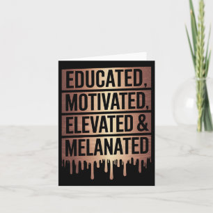 Cartão Orgulhosos Negros Educados Motivados Elevados E Me