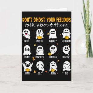 Cartão Orientador Escolar de Halloween Não Ignore Seus Se