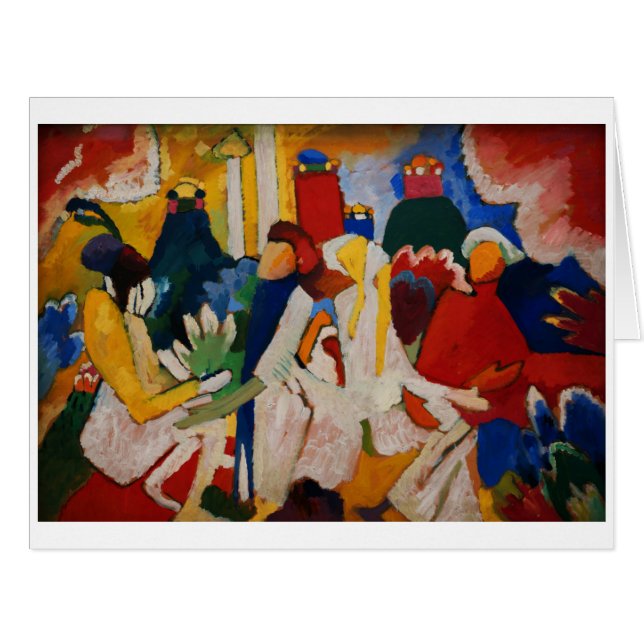 Cartão Oriental por Wassily Kandinsky (Frente horizontal)