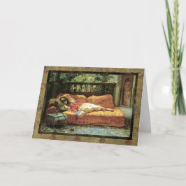 Cartão Orientalist Romantic Dreaming Card Blank