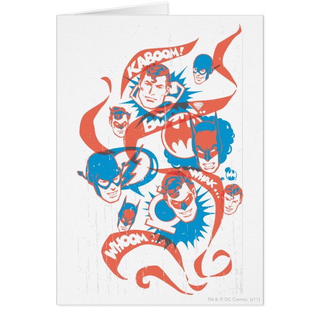 Cartão Originais DC - Burst de Logotipo (Frente)