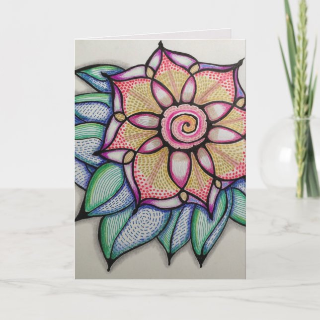 Cartão Original Art Note Card, w/Standard white envelopes (Frente)