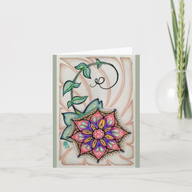 Cartão Original Art Note Card, white envelopes included (Frente)