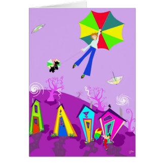 Cartão original da arte de Digitas, "no vento "