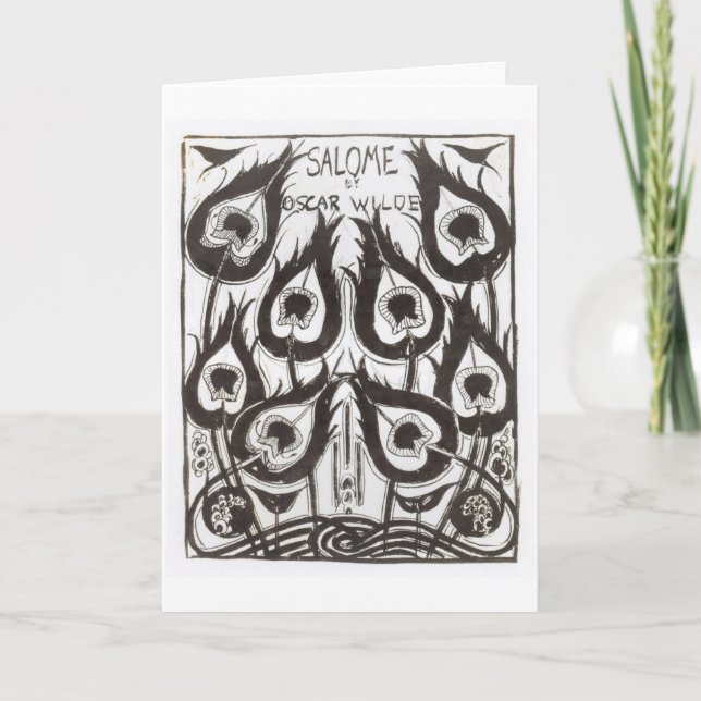 Cartão Original sketch for the cover of 'Salome' by Oscar (Frente)