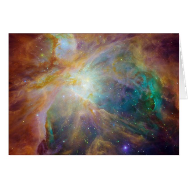 Cartão Orion Nebula Stars Composto (Frente Horizontal)