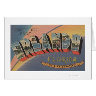 Cartão Orlando, Florida - grandes cenas 2 da letra