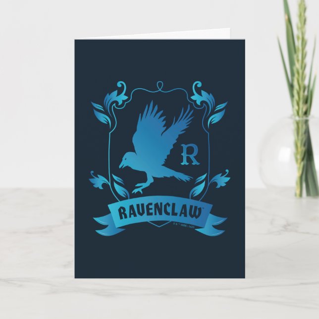 Cartão Ornamentado RAVENCLAW™ House Crest (Frente)