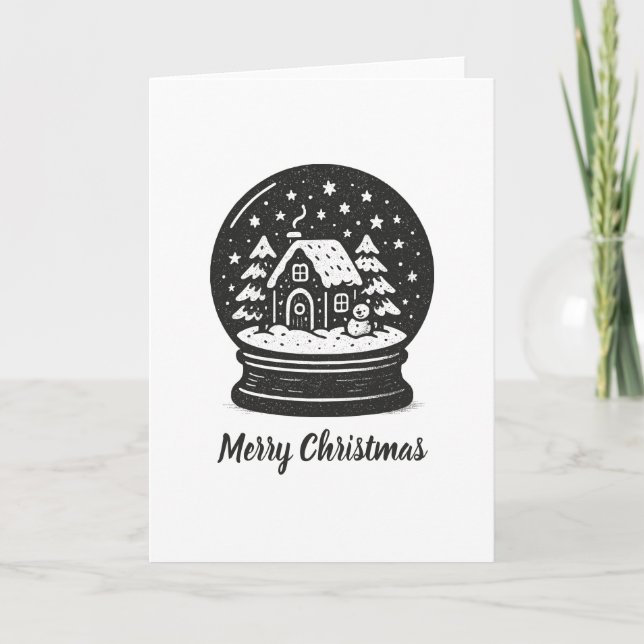 Cartão Ornamento de Natal (Frente)