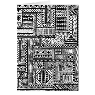 Cartão Ornamento étnico