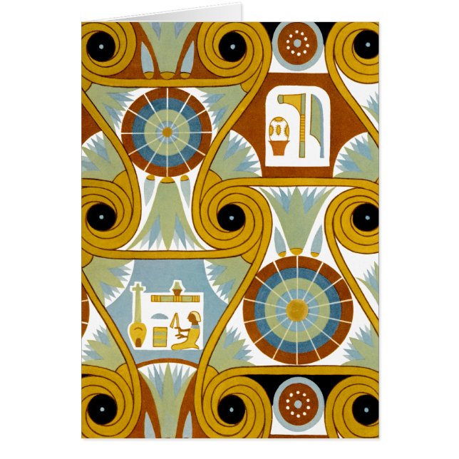 Cartão Ornamnet Egípcia #1 em Emporio Moffa (Frente)