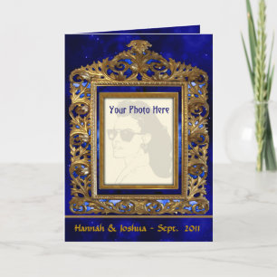 Cartão Ornate Brass Frame (Personalized Photo Card)