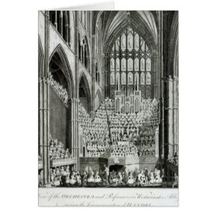 Cartão Orquestra e artistas em Westminster