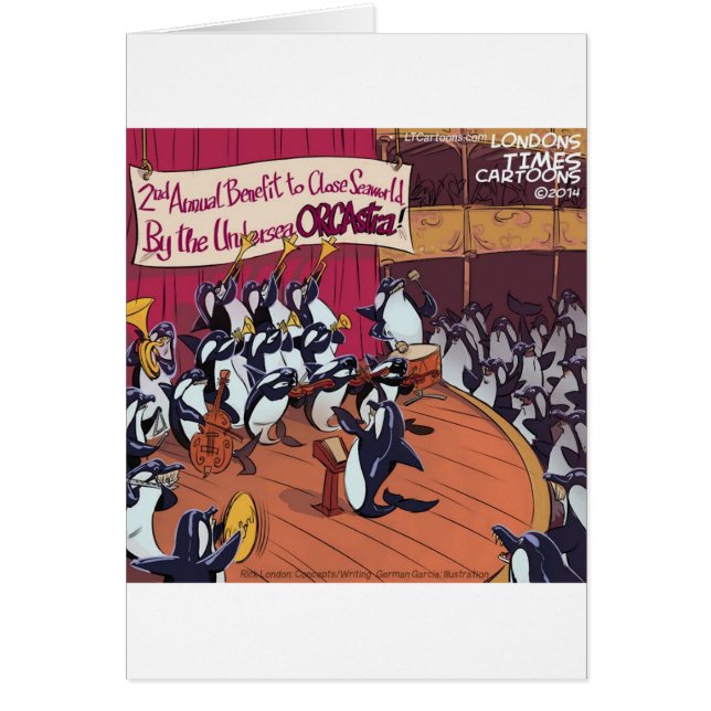 Cartão Orquestra Orca Divertida (Frente)