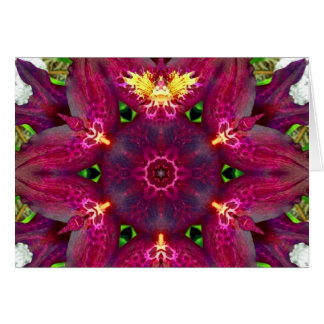 Cartão Orquídea Fada Mandala