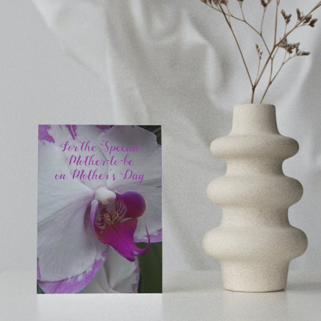 Cartão Orquídea Mãe-de-Futura Flor Mãe (In Situ)